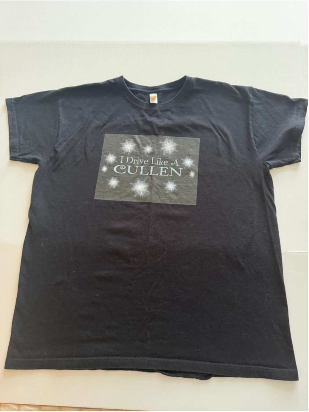 Anvil "I Drive Like A Cullen" black tshirt from Twilight series sz xl